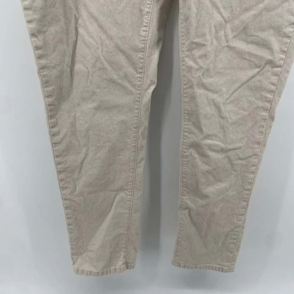 Brooks Brothers Corduroy Pants Mens 40x31 Cream Slim Fit 5-Pocket Trousers